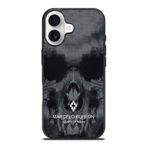 MARCELO BURLON SKULL LOGO iPhone 17 Case
