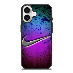 NIKE LOGO GREEN VIOLET iPhone 17 Case