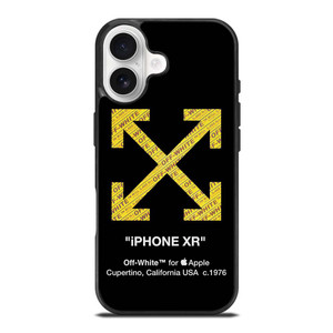 OFF WHITE YELLOW LOGO X APPLE iPhone 17 Case