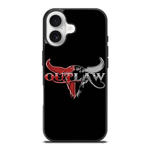 OUTLAW LOGO RED SILVER METAL iPhone 17 Case