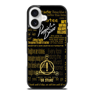PANIC AT THE DISCO LOGO GOLD iPhone 17 Case