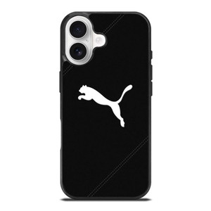 PUMA LOGO BLACK LEATHER iPhone 17 Case PUMA LOGO BLACK LEATHER iPhone 17 Case