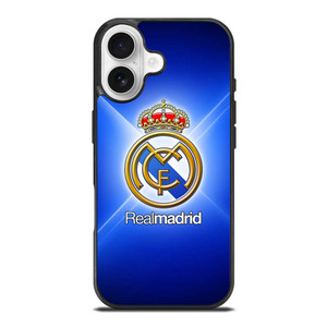 REAL MADRID LOGO BLUE LIGHT iPhone 17 Case REAL MADRID LOGO BLUE LIGHT iPhone 17 Case