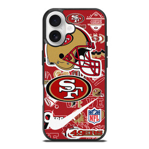 SAN FRANCISCO 49ERS NFL STICKER BOMB iPhone 17 Case SAN FRANCISCO 49ERS NFL STICKER BOMB iPhone 17 Case