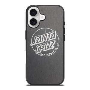 SANTA CRUZ SKATEBOARD LOGO ASPHALT iPhone 17 Case