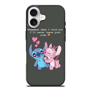 STITCH AND GIRLFRIEND LOVE QUOTE iPhone 17 Case