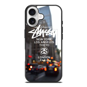 STUSSY NEW YORK LA TOKYO LONDON PARIS iPhone 17 Case STUSSY NEW YORK LA TOKYO LONDON PARIS iPhone 17 Case