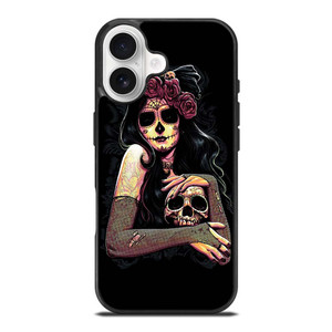 SUGAR SKULL TATTOO GIRL iPhone 17 Case SUGAR SKULL TATTOO GIRL iPhone 17 Case