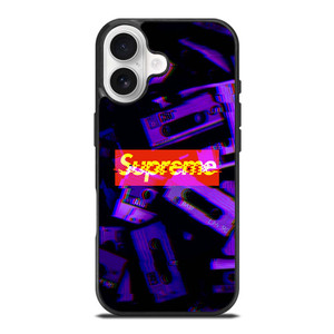 SUPREME PURPLE CASSETTE GLITCH iPhone 17 Case