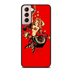 SAILOR JERRY MERMAID TATTOO Samsung Galaxy S21 Case