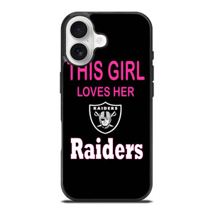 THIS GIRL LOVES THE RAIDERS iPhone 17 Case THIS GIRL LOVES THE RAIDERS iPhone 17 Case