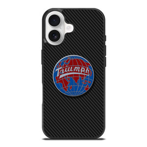 TRIUMPH WORLDWIDE LOGO CARBON iPhone 17 Case TRIUMPH WORLDWIDE LOGO CARBON iPhone 17 Case