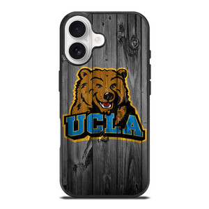 UCLA BRUINS FOOTBALL WOODEN LOGO iPhone 17 Case UCLA BRUINS FOOTBALL WOODEN LOGO iPhone 17 Case