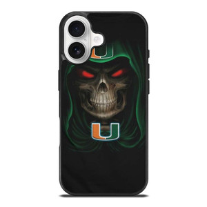 UM MIAMI HURRICANES SKULL iPhone 17 Case UM MIAMI HURRICANES SKULL iPhone 17 Case