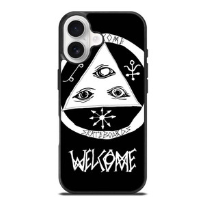 WELCOME SKATEBOARDS LOGO BLACK iPhone 17 Case