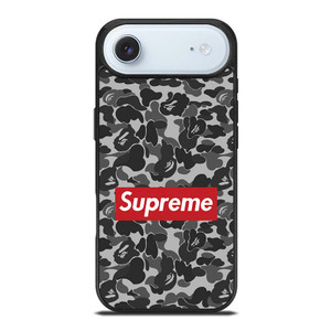 CAMO BAPE SUPREME GREY iPhone Air Case CAMO BAPE SUPREME GREY iPhone Air Case