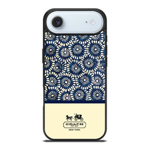 COACH NEW YORK BLUE FLORAL BATIK iPhone Air Case