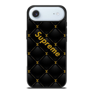 SUPREME BLACK PATTERN GOLD iPhone Air Case