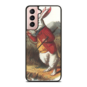 WHITE RABBIT ALICE IN WONDERLAND Disney Samsung Galaxy S21 Case WHITE RABBIT ALICE IN WONDERLAND Disney Samsung Galaxy S21 Case