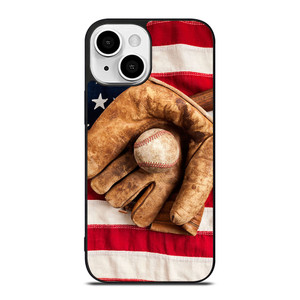 BASEBALL GLOVE AMERICAN FLAG iPhone 13 Mini Case BASEBALL GLOVE AMERICAN FLAG iPhone 13 Mini Case