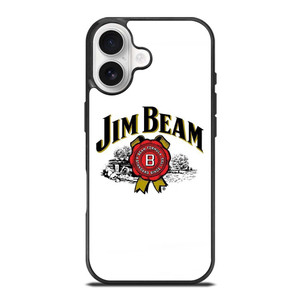 JIM BEAM WHISKEY LOGO WHITE iPhone 17 Case