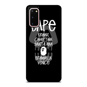 BAPE BLACK SKULL STUSSY Samsung Galaxy S20 Case BAPE BLACK SKULL STUSSY Samsung Galaxy S20 Case