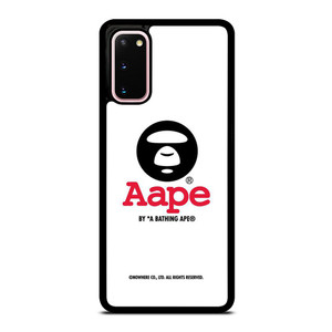 BAPE WHITE LOGO Samsung Galaxy S20 Case
