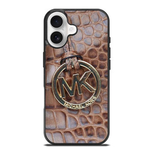 MICHAEL KORS BROWN LEATHER iPhone 17 Case