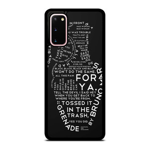 BRUNO MARS LYRICS Samsung Galaxy S20 Case BRUNO MARS LYRICS Samsung Galaxy S20 Case