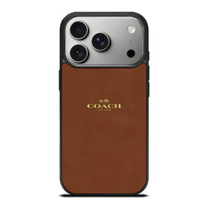 COACH NEW YORK LOGO BROWN iPhone 17 Pro Case