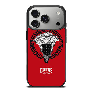 CROOK AND CASTLES BANDANA RED iPhone 17 Pro Case