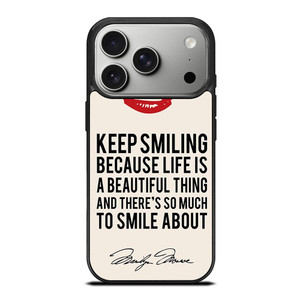 MARYLIN MONROE QUOTES iPhone 17 Pro Case