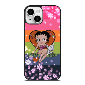 BETTY BOOP PINK FLOWER iPhone 13 Mini Case BETTY BOOP PINK FLOWER iPhone 13 Mini Case