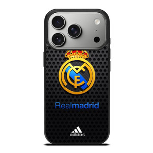REAL MADRID FC METAL LOGO iPhone 17 Pro Case
