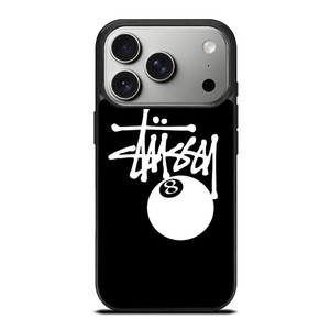 STUSSY BLACK LOGO iPhone 17 Pro Case