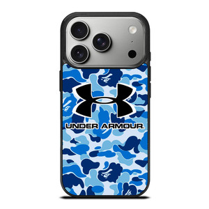 UNDER ARMOUR BLUE CAMO BAPE iPhone 17 Pro Case