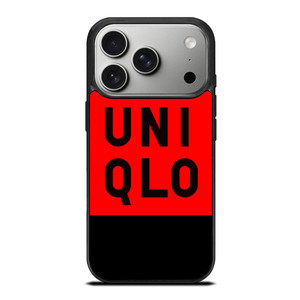 UNIQLO LOGO RED BLACK iPhone 17 Pro Case