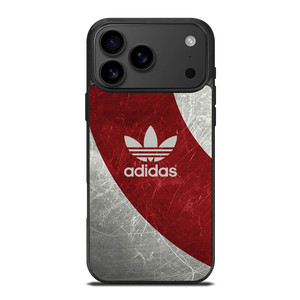 ADIDAS RED GRUNGE TEXTURE LOGO iPhone 17 Pro Max Case