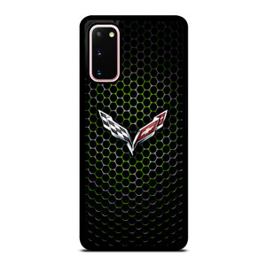 CORVETTE LOGO GREEN METAL Samsung Galaxy S20 Case