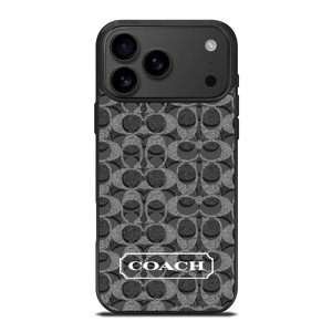 COACH NEW YORK LOGO PATTERN BLACK iPhone 17 Pro Max Case