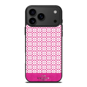 COACH NEW YORK PINK LOGO iPhone 17 Pro Max Case