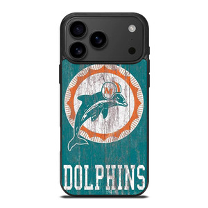 MIAMI DOLPHINS WOODEN LOGO iPhone 17 Pro Max Case