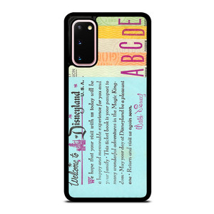 DISNEY WORLD TICKET BOOK Samsung Galaxy S20 Case DISNEY WORLD TICKET BOOK Samsung Galaxy S20 Case