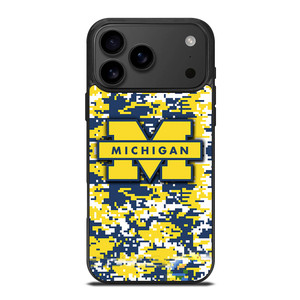 MICHIGAN WOLVERINES CAMO iPhone 17 Pro Max Case