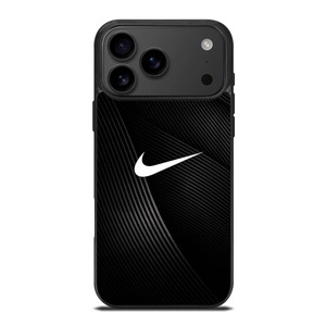 NIKE LOGO BLACK ABSTRACT LINE iPhone 17 Pro Max Case