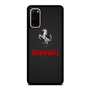 FERRARI LOGO RED CARBON Samsung Galaxy S20 Case