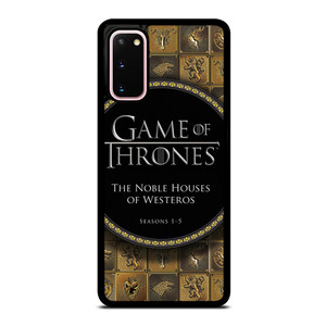 GAME OF THRONES THE NOBLE HOUSES OF WESTEROS Samsung Galaxy S20 Case GAME OF THRONES THE NOBLE HOUSES OF WESTEROS Samsung Galaxy S20 Case