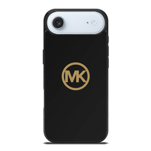 MICHAEL KORS MK LOGO BLACK GOLD iPhone Air Case