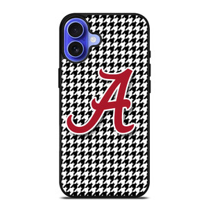 ALABAMA HOUNDSTOOTH CRIMSON TIDE iPhone 16 Case