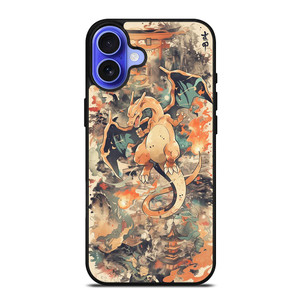 CHARIZARD POKEMON UKIYO ART iPhone 16 Case